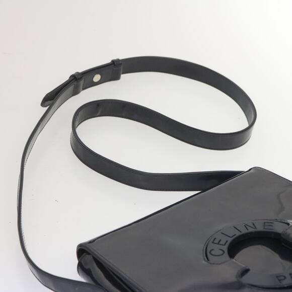 CELINE Shoulder Bag Enamel Navy - Picture 8 of 12